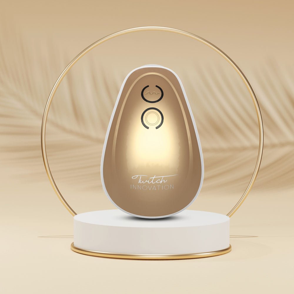 Twitch 1 - Gold USB Rechargeable Suction Vibrator